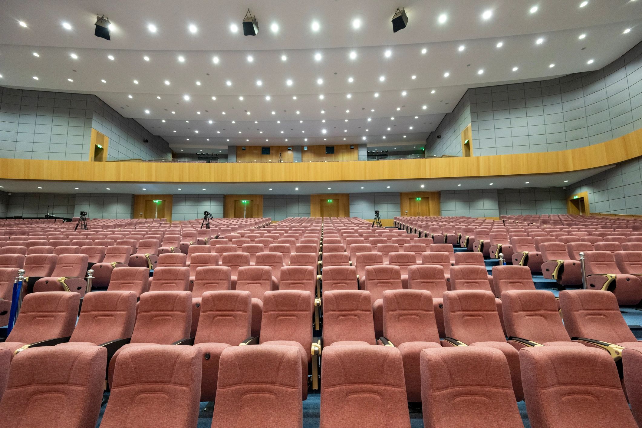 Modern cinema seating and screen